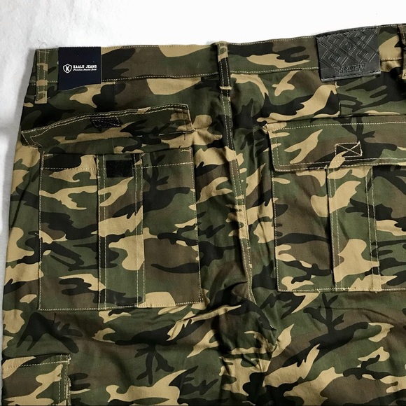 Kaalu Jeans NWT Camouflage Cargo Pants Men Waist 38 - Picture 8 of 11